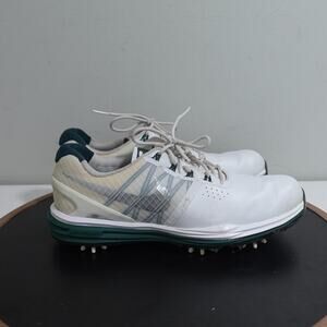Nike Lunar Control 3 Golf Shoes Women 7 White Green Michigan State Spartans